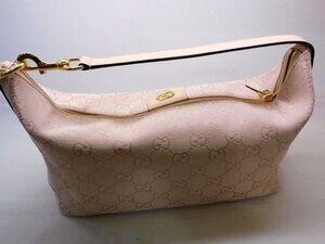 Gucci Bag Pink Top Vanity Shoulder Handle GG Pink